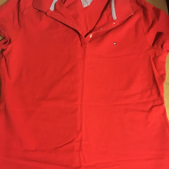 Tommy Hilfiger coral red polo top NWT - Picture 7 of 7